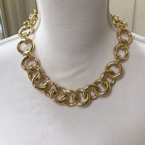 Gold statement necklace